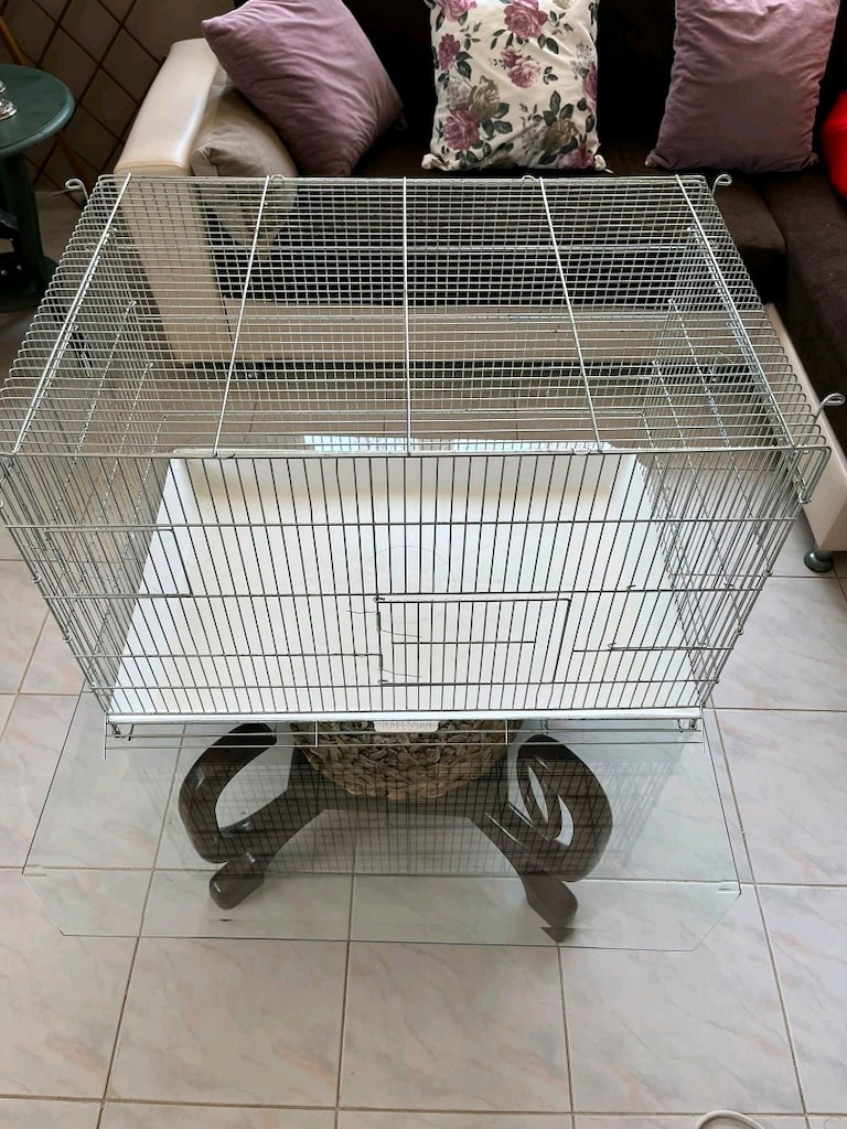 Yavru kedi,köpek ve kuş salma kafes 50*80 büyük kapılı - 5