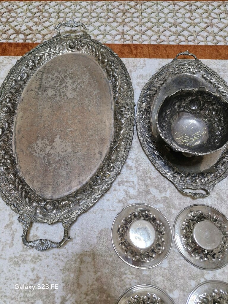 Gümüş çay takımı - 8