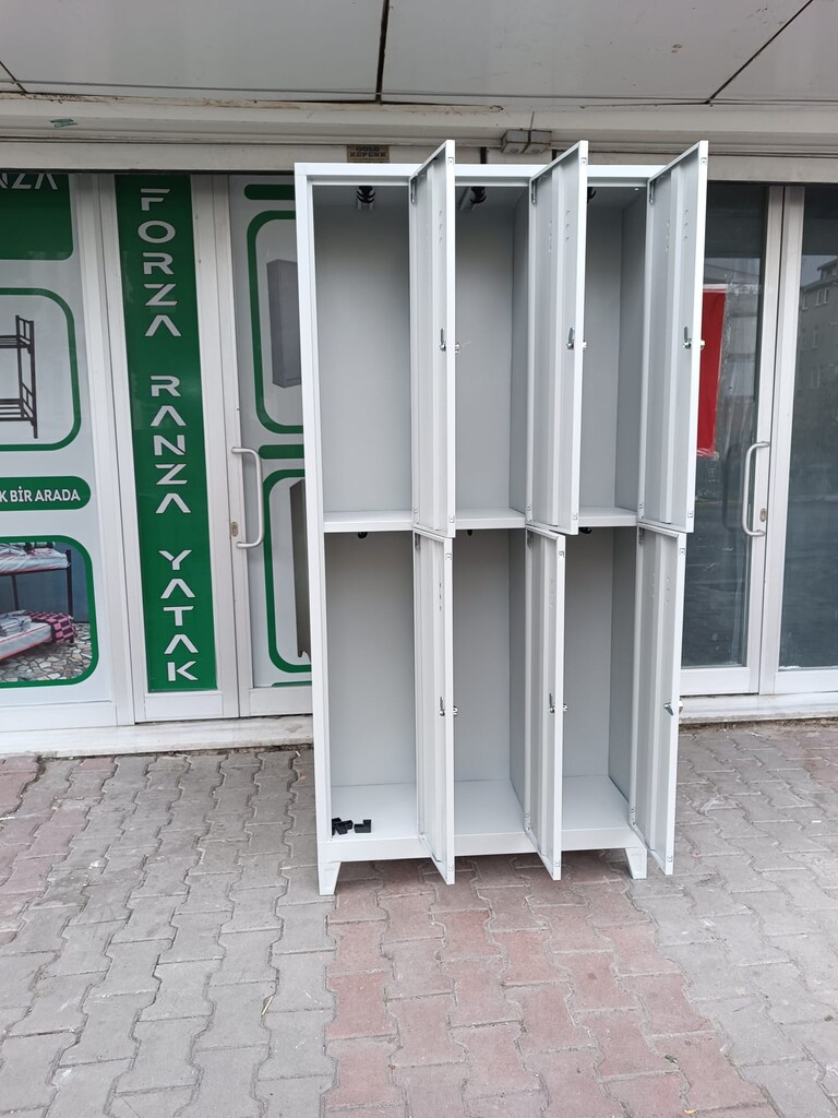URETICI FIRMADAN TOPTAN PREKENDE 6 KISILIK METAL DOLAP - 3