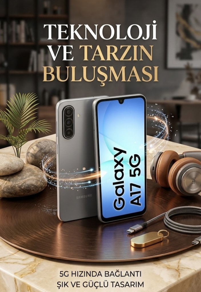 SIFIR / Açılmamış Samsung Galaxy A17 5G Gri - Dev Hediye Paketli Eksik - 8