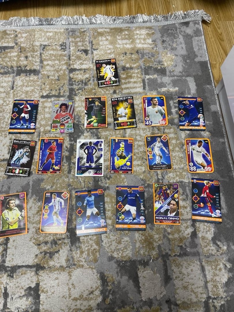 Nadir futbol kartları 19 Adet