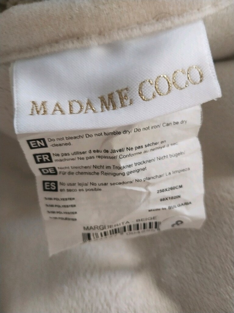 Madame Coco Marguerita Post Yatak Örtüsü Ekru - 6