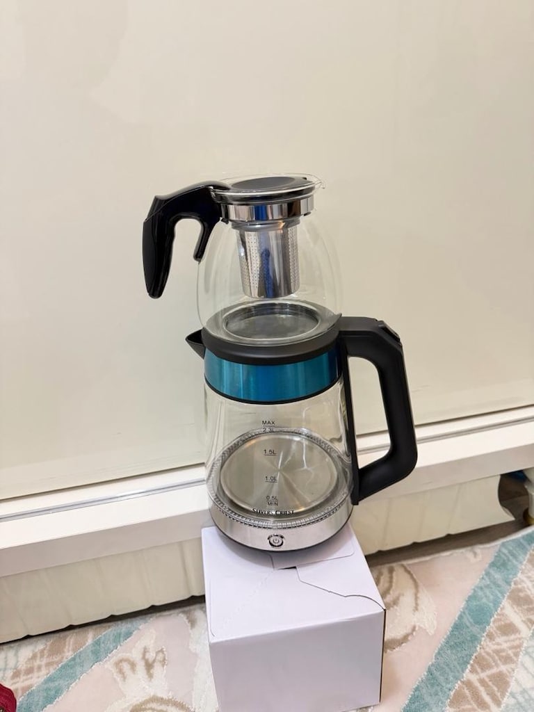 ACİLL SATILIK Sıfır ürün hiç kullanılmamış cam çay makinesi - 2