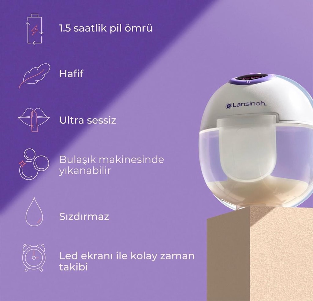 Lansinoh Giyilebilir Tekli Göğüs Pompası - 4