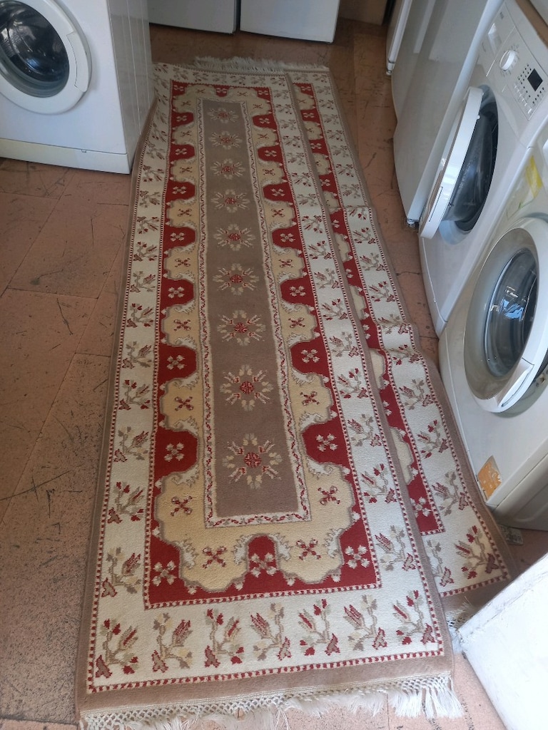 2 adet aynı ölçüde yün yolluk 3 metreye 80 cm Makine yün yolluk ATAŞEH