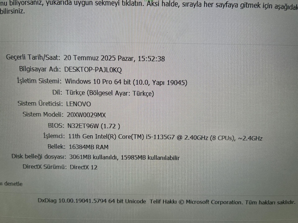 THİNKPAD X1 CARBON İ5 11. NESİL 16 GB RAM 256 M2SSD - 8