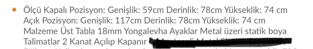 KATLANABİLİR MUTFAK MASASI - 7