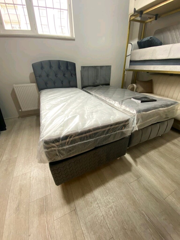SIFIR TEK KİŞİLİK YENİ BAZA BAŞLIK YATAK ŞOK FİYAT - 3