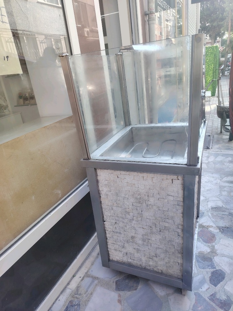satılık pilav arabası vitrinli dolap - 2