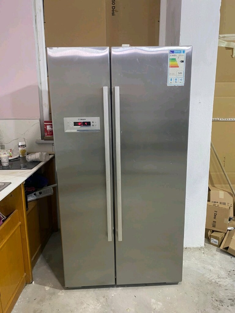 Bosch marka çift kapılı inoks 620 ltlik gardolap tipi buzdolabı - 5