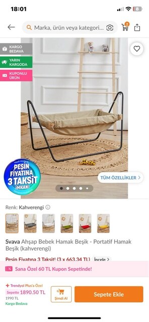 SVAVA Hamak beşik