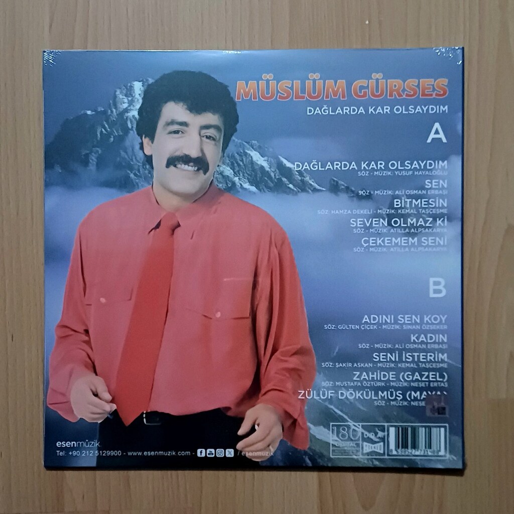 MÜSLÜM GÜRSES DAĞLARDA KAR OLSAYDIM SIFIR LP PLAK - 2