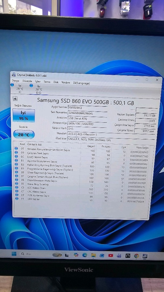 Samsung 500gb 860 Evo Sata 3 - 4