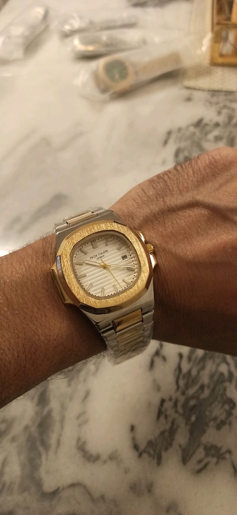 Patek Philippe takvimli pilli çelik kol saati - 3