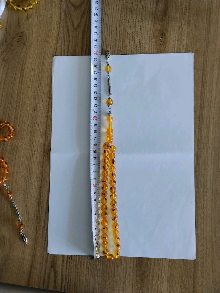 KARINCA FOSİLİ TOZ KEHRİBAR TESBİH. - 4