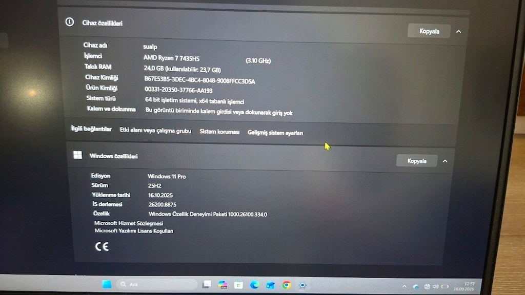 Lenovo LOQ 5ARP9 Gaming Laptop - BOL HEDİYELİ - 7