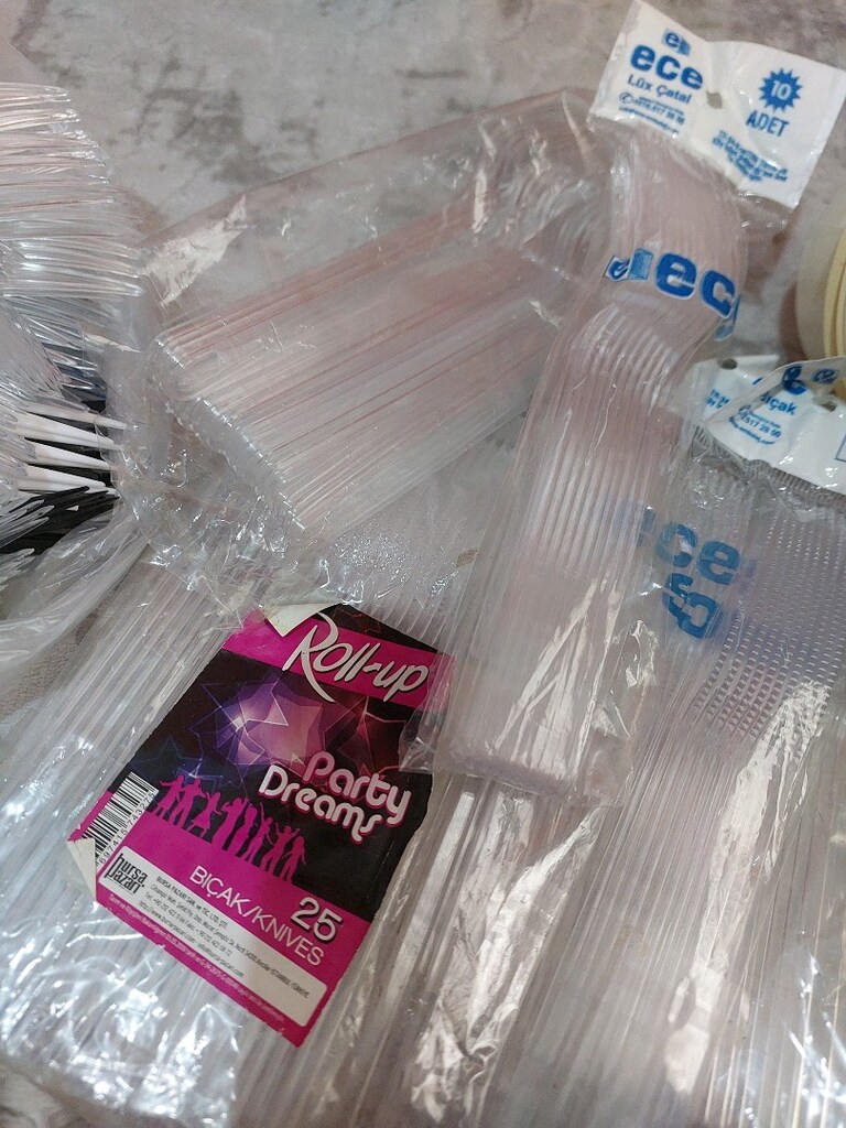 plastik çatal kaşık bıcak, patates kizartma catali,hamburger poşeti, p - 3