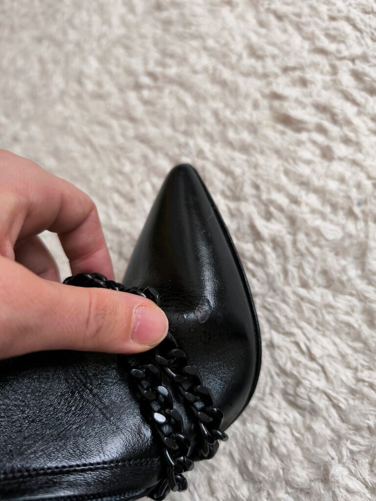 BEYMEN sıfır ince topuk zincir deri bot 39 numara - 9
