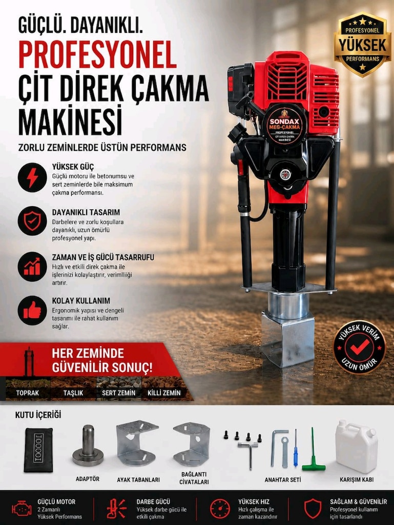 Benzinli Kazık Çakma Makinesi - 4