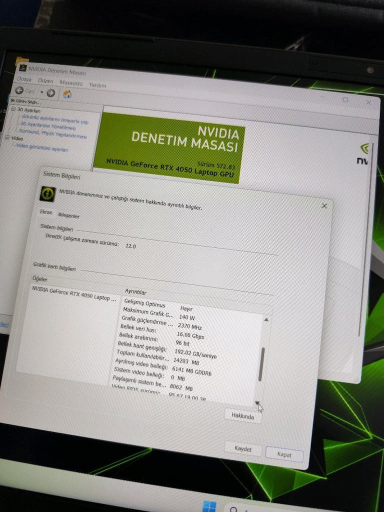 İ7 13700H + 6 GB RTX 4050 140W + 16 GB + SSD Monster Oyun Çizim Laptop - 5