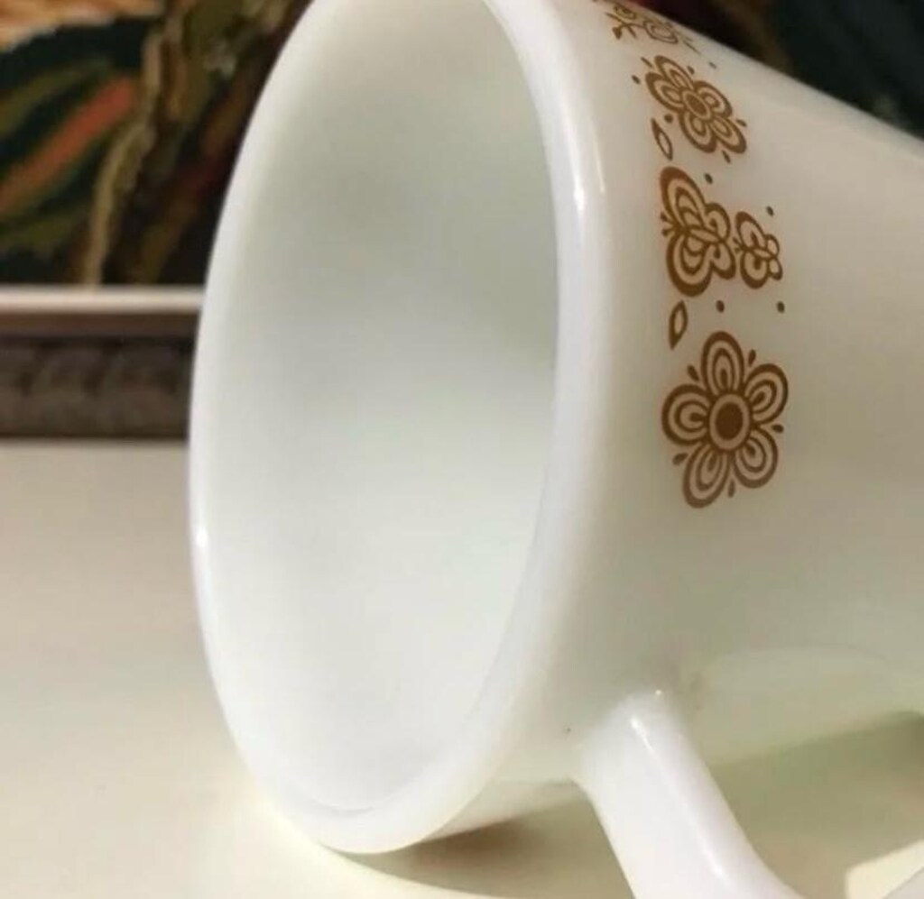 Amerikan Corning NY USA Opalin Kupa Bardak - 6