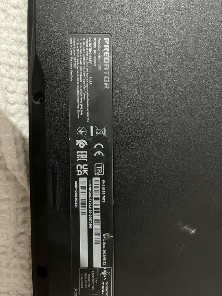 Acer Predator Helios 300 N20C3 – Anakart Arızalı / Ekran Sağlam - 2