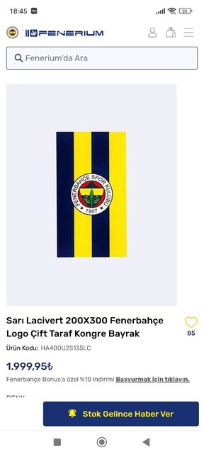 Fenerbahçe orjinal bayrak
