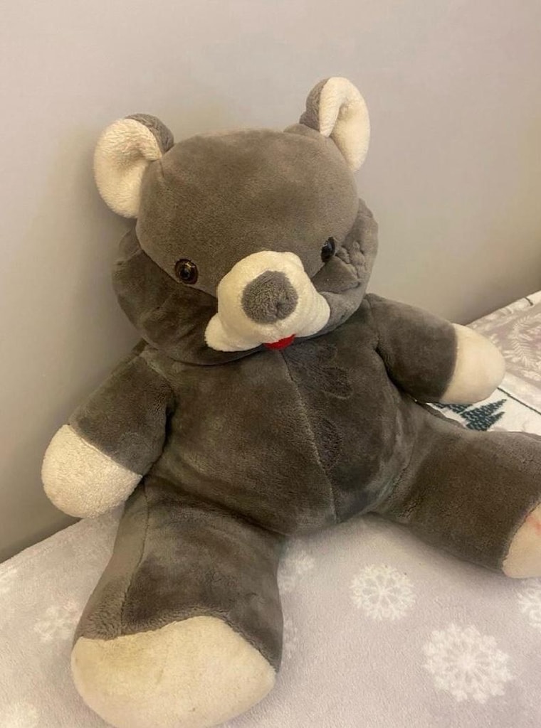 sevimli gri Peluş ayıcık - 5