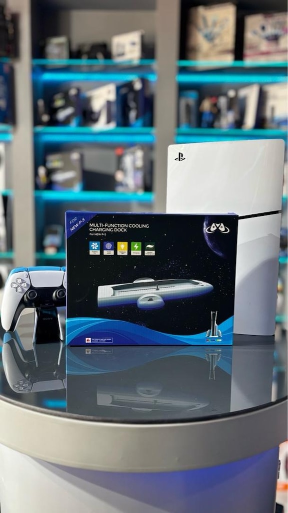 PS5 Soğutuculu Şarj İstasyonu | Çift Kol Şarjlı Multifunction Stand - 4