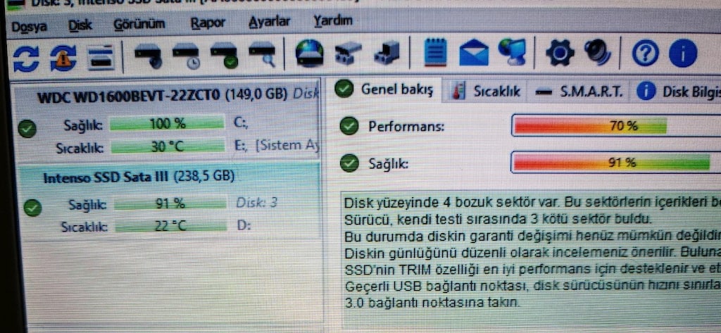 256 GB SSD HARDDİSK + Sata Kablosu - 3