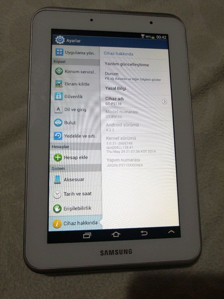 samsung GT-P3110/ 8inç açıklamayi oku - 3