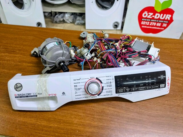 Hoover Kurutmalı Çamaşır Makinesi Ön Panel Kart ve Motor Seti (H3DS495