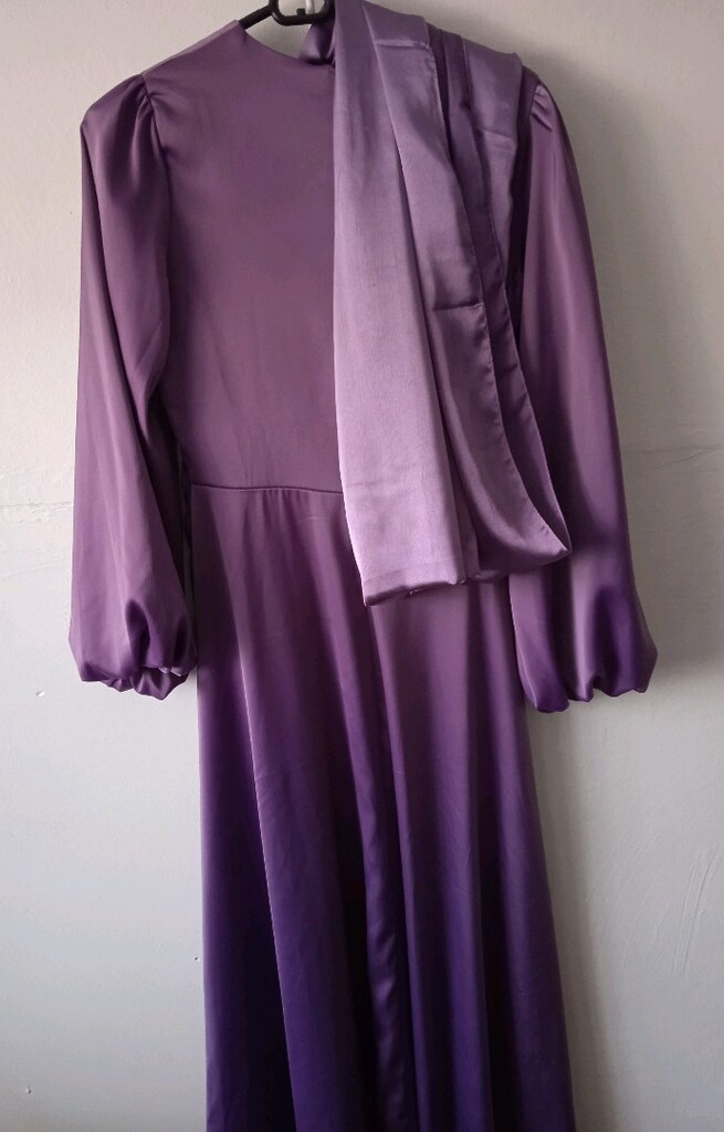 saten elbise - 4