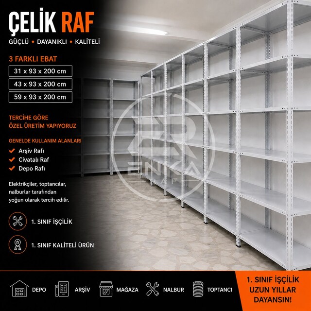 ÇELİK RAF 5 KATLI 1.SINIF İŞÇİLİK - 1.KALİTE HAMMADDE #ÇELİK #RAF