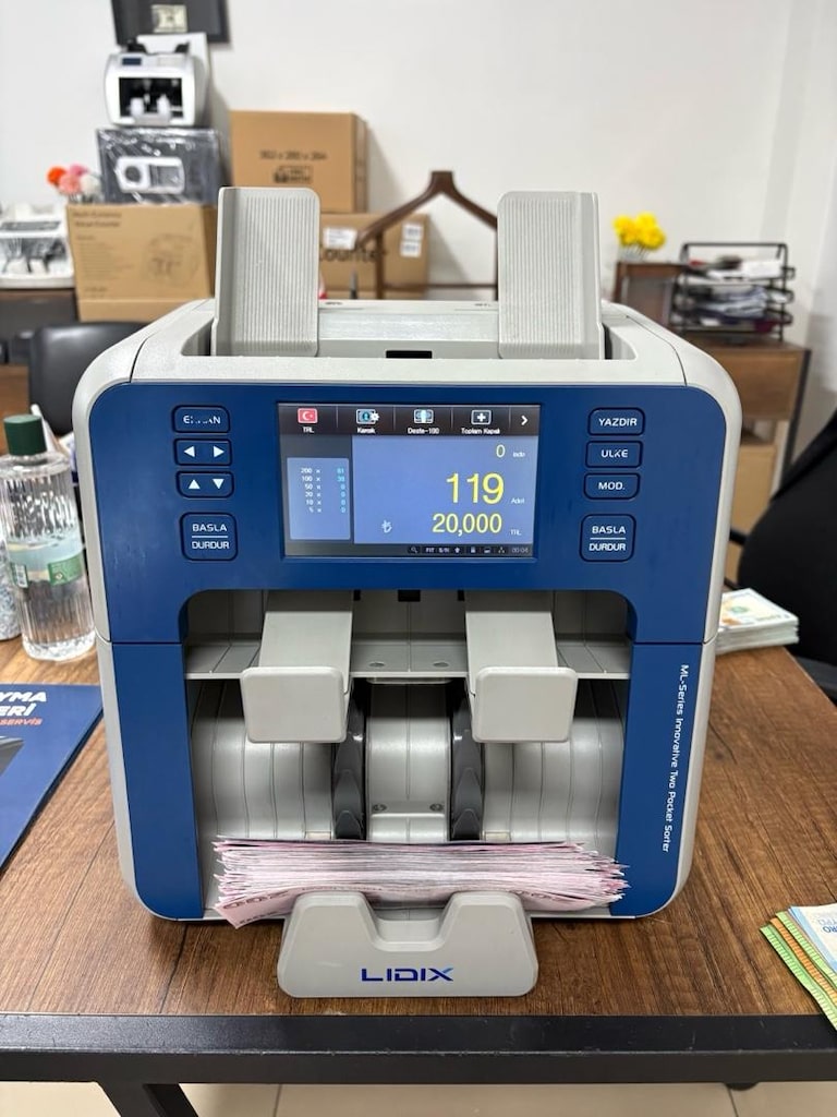 LİDİX ML-2V BANKA TIPI PROFESYONEL PARA SAYMA MAKINASI SERVİSİNDEN - 3