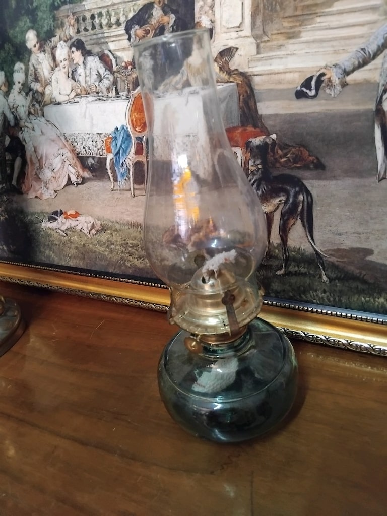 Gaz lambası eski antika temiz - 3