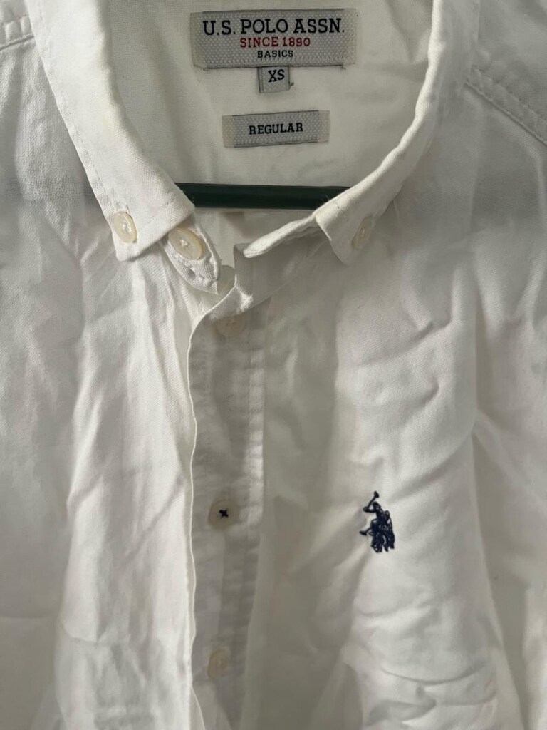 US POLO ASSN REGULAR FİT GÖMLEK XS BEDEN SIFIR AYARINDA SAYILI GİYİLDİ - 2