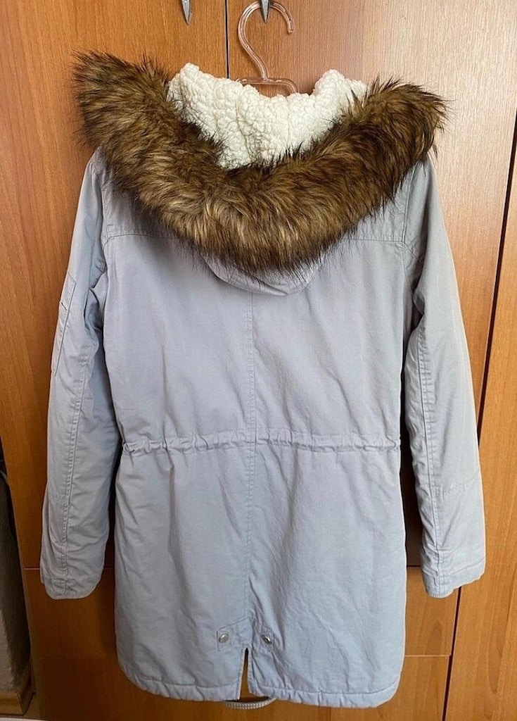 LCW bayan gri mont parka kaban - 2