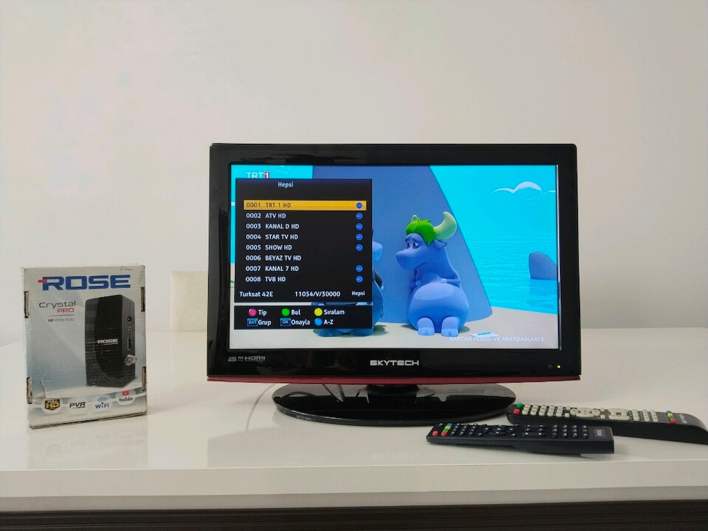 Skytech full HD TV mutfak balkon bahçe için uygun ekran ölçüleri resim - 3