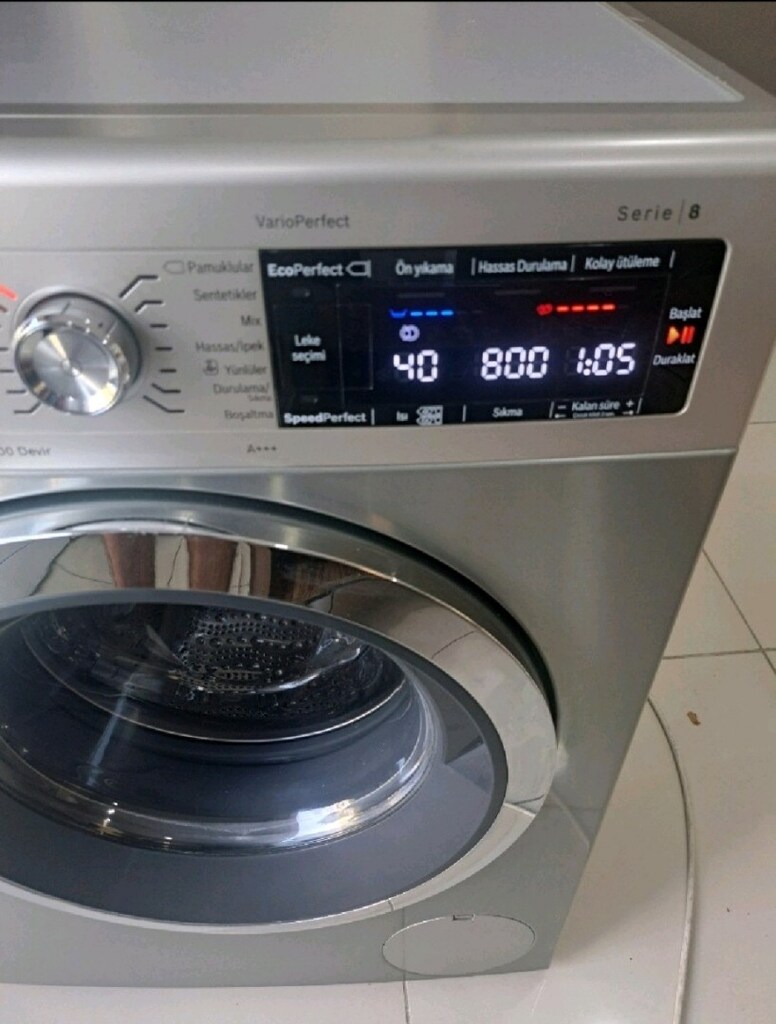 GARANTİLİ BOSCH 9 KG SERİE 8 ÇOK TEMİZ ÇAMAŞIR MAKİNESİ - 2