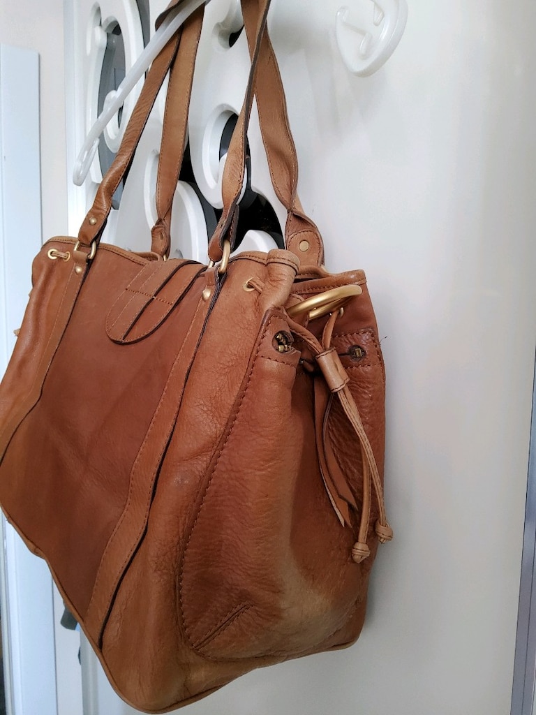 Matraş Hakiki Deri Kol Çantası Taba Rengi - 7
