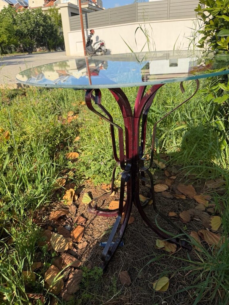 Ferforje cam fiskos sehpa - 2