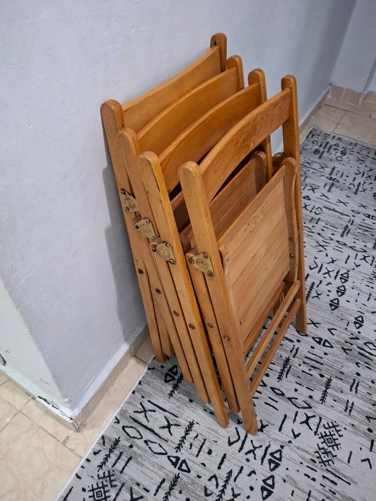 katlanır ahşap sandalye - 8