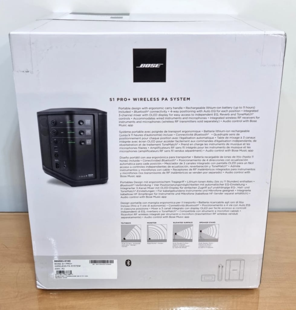 Bose S1 Pro Plus Bataryalı Taşınabilir Hoparlör Garantili - 5