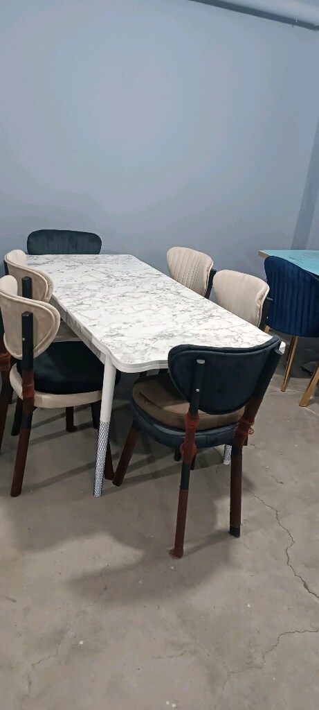 Kampanyalı fiyattan Açılan kapanan MDF masa 6 sandalye - 3