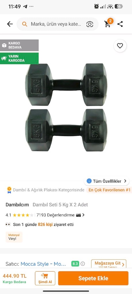 Bench ve 108 kilo ağırlık seti iki de ayrı dambıl - 5