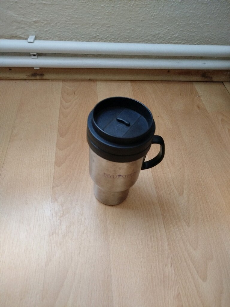 Dişi çelik kulplu kapaklı sızdırmaz kahve matarası termosu boy 19 cm - 4