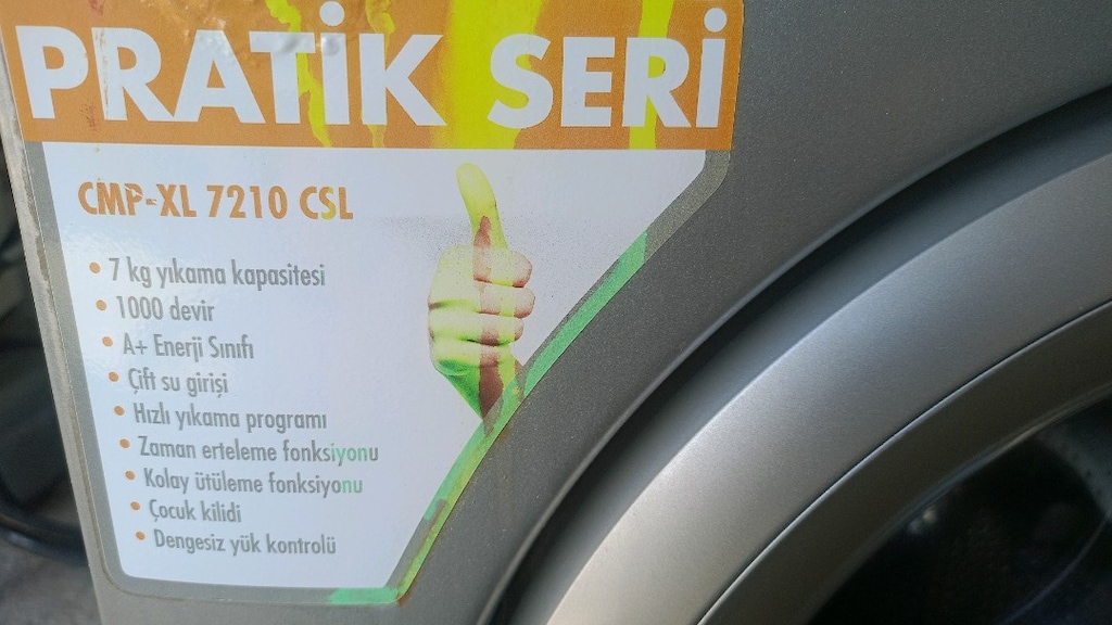 7 kğ vestel çamaşır makinesi, A+ - 5
