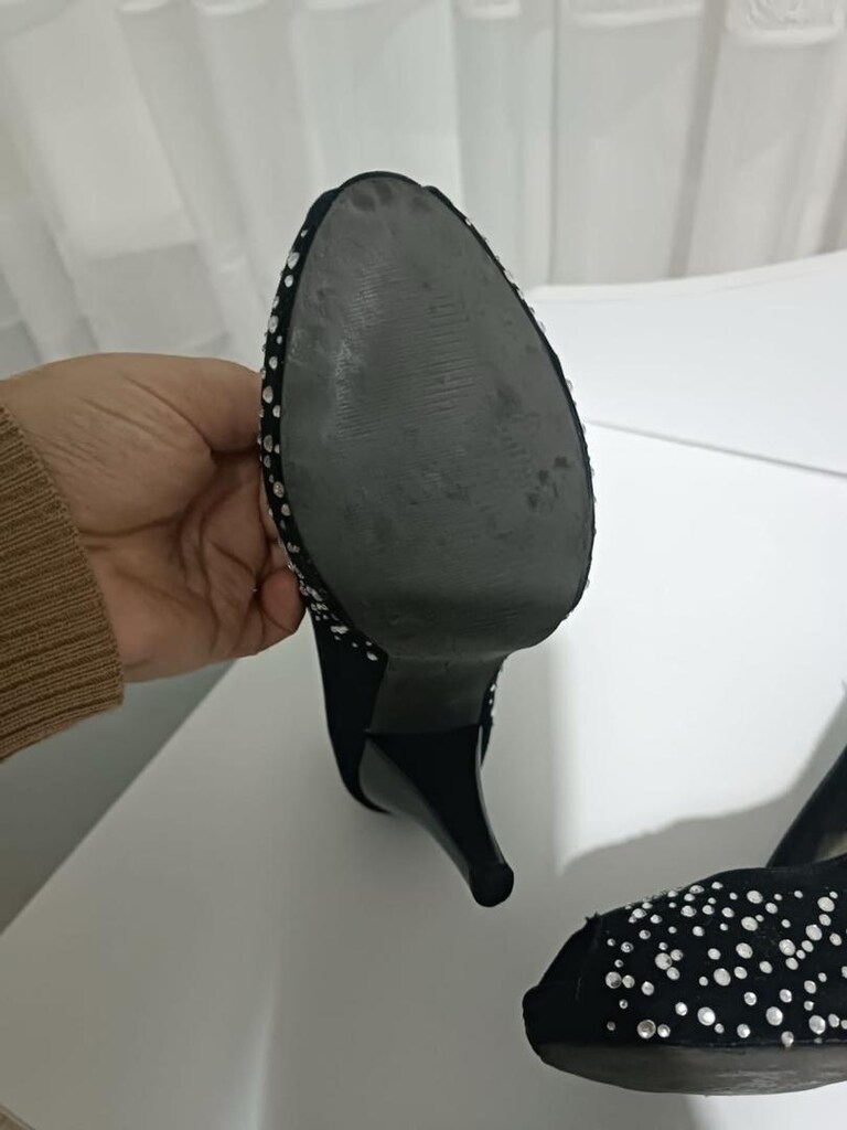 36 numara tasşlu süet ayakkabı - 2