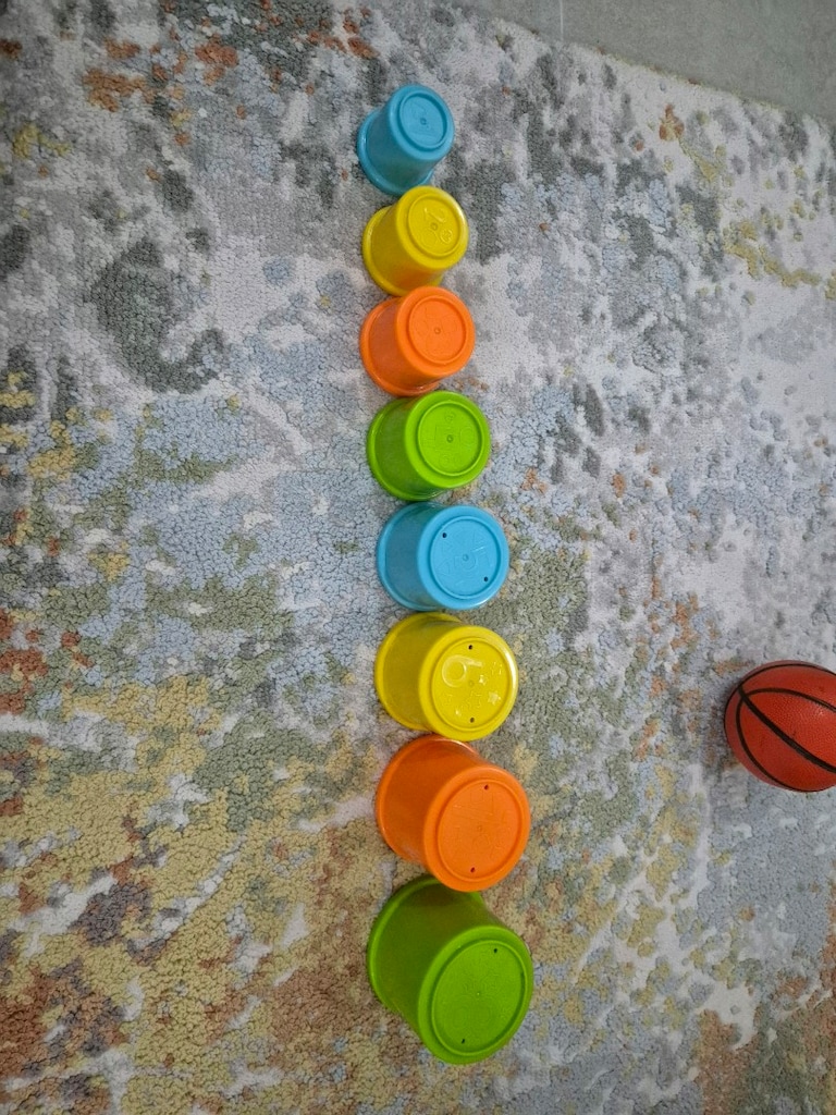 Fisher Price Renkli Kaplar 8 Adet Iç Içe Kapları, Çok Renkli - 3